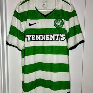 Nike Celtic FC Dri Fit Jersey Large Tennent’s Sponsor